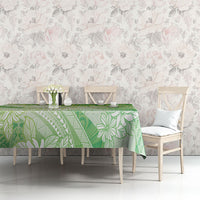 Tahiti Tiare Marble Glaze Tablecloth Spring Green LT7 - Polynesian Pride