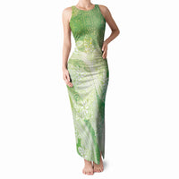 Tahiti Tiare Marble Glaze Tank Maxi Dress Spring Green