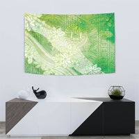 Tahiti Tiare Marble Glaze Tapestry Spring Green LT7 - Polynesian Pride
