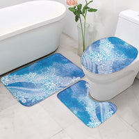 Tahiti Tiare Marble Glaze Bathroom Set Winter Blue LT7 - Polynesian Pride
