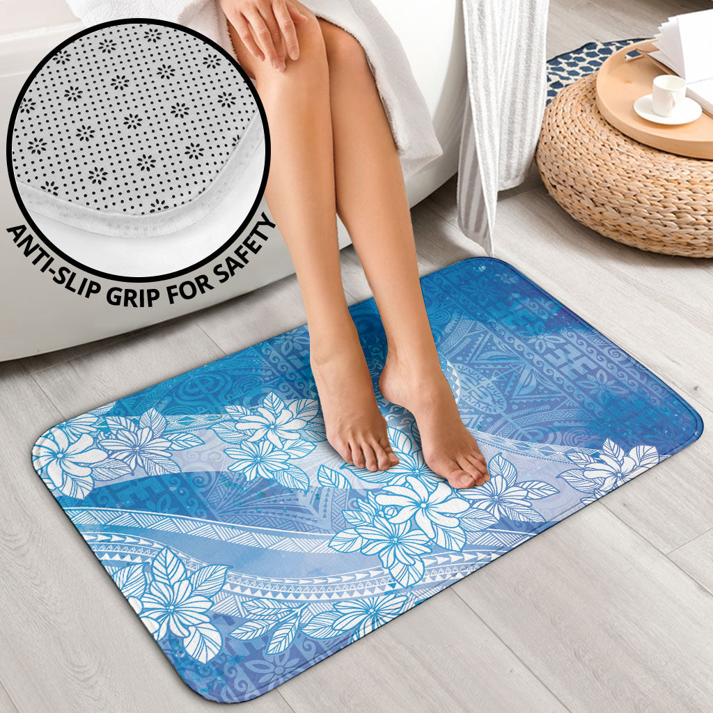 Tahiti Tiare Marble Glaze Bathroom Set Winter Blue LT7 - Polynesian Pride