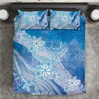 Tahiti Tiare Marble Glaze Bedding Set Winter Blue LT7 Light Blue - Polynesian Pride