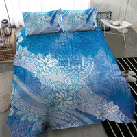 Tahiti Tiare Marble Glaze Bedding Set Winter Blue LT7 - Polynesian Pride