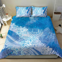 Tahiti Tiare Marble Glaze Bedding Set Winter Blue LT7 - Polynesian Pride