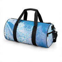 Tahiti Tiare Marble Glaze Duffle Bag Winter Blue LT7 - Polynesian Pride