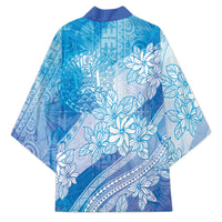 Tahiti Tiare Marble Glaze Kimono Winter Blue LT7 - Polynesian Pride