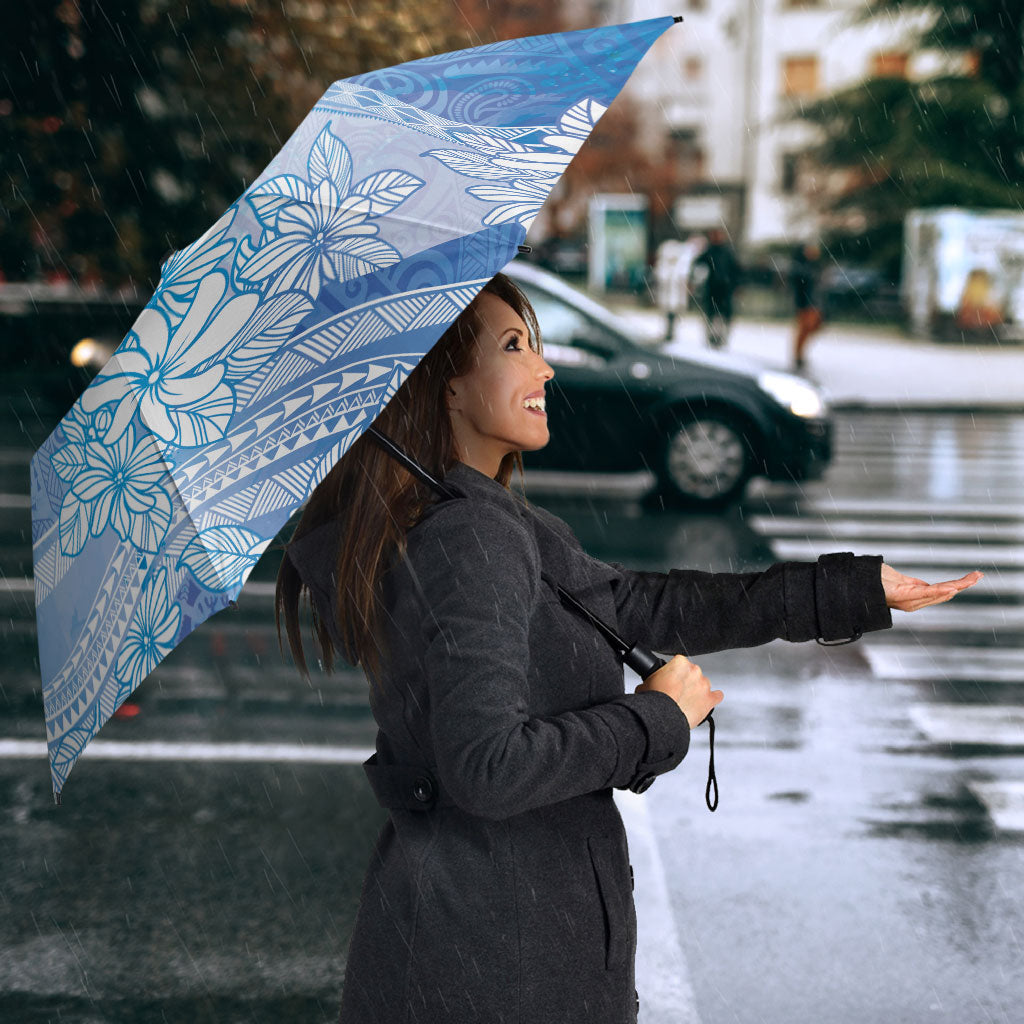 Tahiti Tiare Marble Glaze Umbrella Winter Blue LT7 - Polynesian Pride