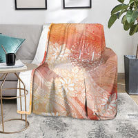 Tahiti Tiare Marble Glaze Blanket Autumn Red LT7 - Polynesian Pride