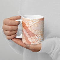 Tahiti Tiare Marble Glaze Ceramic Mug Autumn Red LT7 - Polynesian Pride