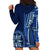 Samoa Siapo Motif Hoodie Dress Classic Style - Bue Ver LT7 - Polynesian Pride