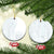 Samoa White Sunday Ceramic Ornament Classic Siapo Style LT7 Circle White - Polynesian Pride