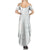 Samoa White Sunday Summer Maxi Dress Classic Siapo Style LT7 - Polynesian Pride