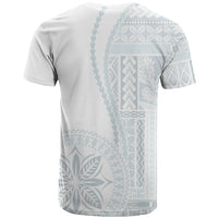 Samoa White Sunday T Shirt Classic Siapo Style LT7 - Polynesian Pride
