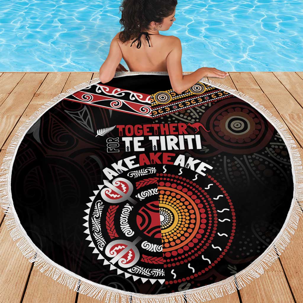Aotearoa and Australia Indigenous Beach Blanket Stand Together For Te Tiriti
