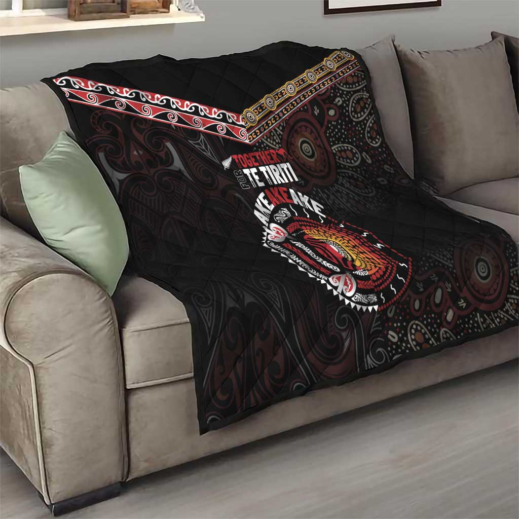 Aotearoa and Australia Indigenous Quilt Stand Together For Te Tiriti