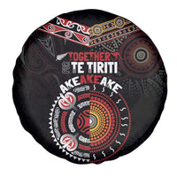 Aotearoa and Australia Indigenous Spare Tire Cover Stand Together For Te Tiriti