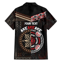 Aotearoa and Samoa Together For Te Tiriti Family Matching Off The Shoulder Long Sleeve Dress and Hawaiian Shirt Kowhaiwhai Mix Siapo