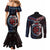 Aotearoa and Samoa Together For Te Tiriti Couples Matching Mermaid Dress and Long Sleeve Button Shirt Kowhaiwhai Mix Siapo - Flag Color