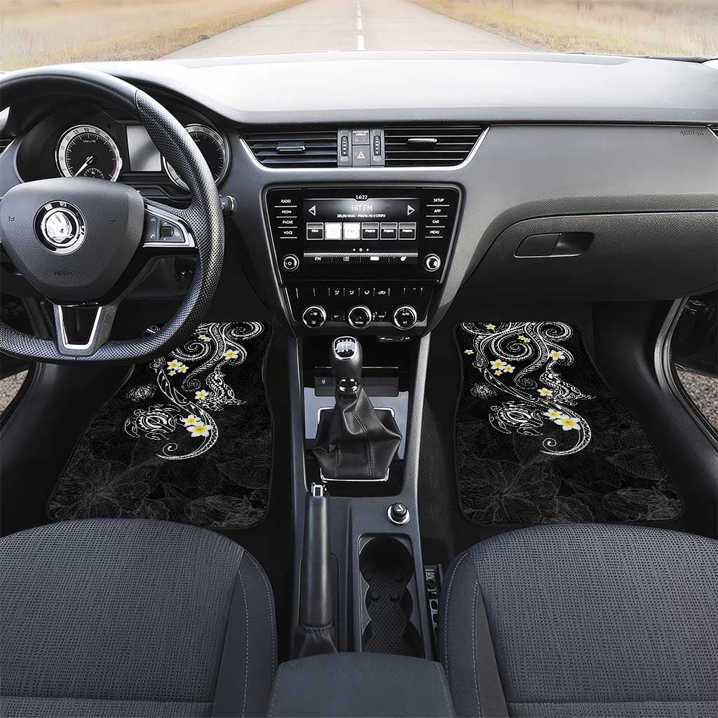 Polynesia Tribal Car Mats Tentacles Plumeria