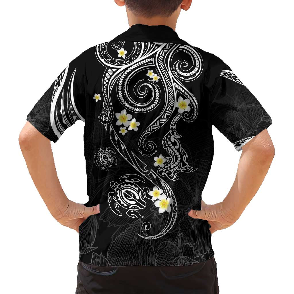 Polynesia Tribal Family Matching Puletasi and Hawaiian Shirt Tentacles Plumeria