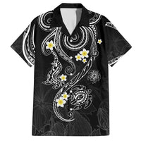 Polynesia Tribal Family Matching Summer Maxi Dress and Hawaiian Shirt Tentacles Plumeria