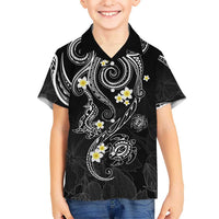 Polynesia Tribal Hawaiian Shirt Tentacles Plumeria