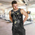 Polynesia Tribal Men Tank Top Tentacles Plumeria