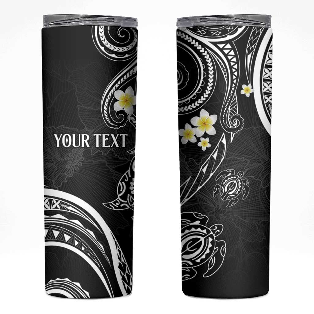 Polynesia Tribal Skinny Tumbler Tentacles Plumeria