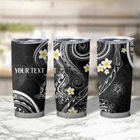 Polynesia Tribal Tumbler Cup Tentacles Plumeria