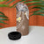 Polynesia Tribal 4 in 1 Can Cooler Tumbler Mocha Plumeria Tentacles