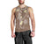 Polynesia Tribal Men Tank Top Mocha Plumeria Tentacles