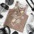 Polynesia Tribal Men Tank Top Mocha Plumeria Tentacles