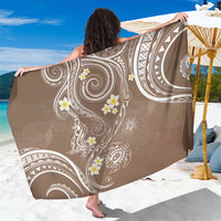 Polynesia Tribal Sarong Mocha Plumeria Tentacles