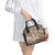 Polynesia Tribal Shoulder Handbag Mocha Plumeria Tentacles