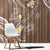 Polynesia Tribal Window Curtain Mocha Plumeria Tentacles