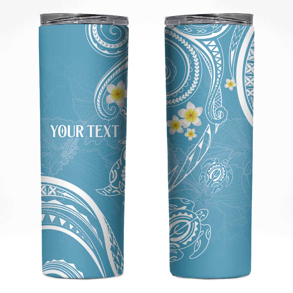 Polynesia Tribal Skinny Tumbler Turquoise Plumeria Tentacles LT7 Turquoise - Polynesian Pride