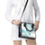 Polynesia Tribal Shoulder Handbag Teal Plumeria Tentacles