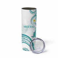 Polynesia Tribal Skinny Tumbler Teal Plumeria Tentacles LT7 - Polynesian Pride