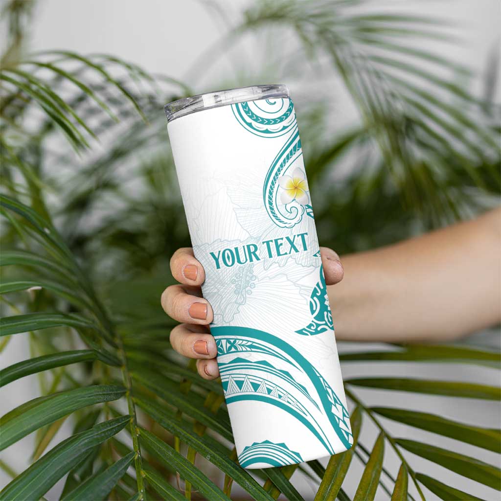 Polynesia Tribal Skinny Tumbler Teal Plumeria Tentacles LT7 - Polynesian Pride