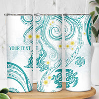 Polynesia Tribal Skinny Tumbler Teal Plumeria Tentacles LT7 - Polynesian Pride