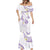 Polynesia Tribal Mermaid Dress Lilac Plumeria Tentacles