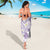 Polynesia Tribal Sarong Lilac Plumeria Tentacles