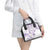 Polynesia Tribal Shoulder Handbag Lilac Plumeria Tentacles