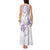 Polynesia Tribal Tank Maxi Dress Lilac Plumeria Tentacles