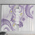Polynesia Tribal Window Curtain Lilac Plumeria Tentacles
