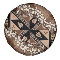 Bula Fiji Plumeria Tagimoucia Salusalu Mocha Spare Tire Cover Kaiviti Masi LT7 - Polynesian Pride