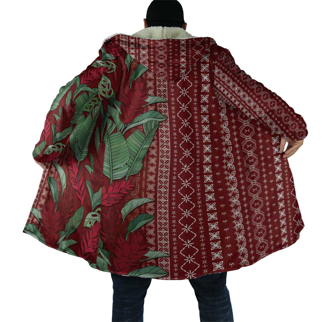 Women's Day Samoa Malu Tattoo Inspired Mix Teuila Cloak Scarlet