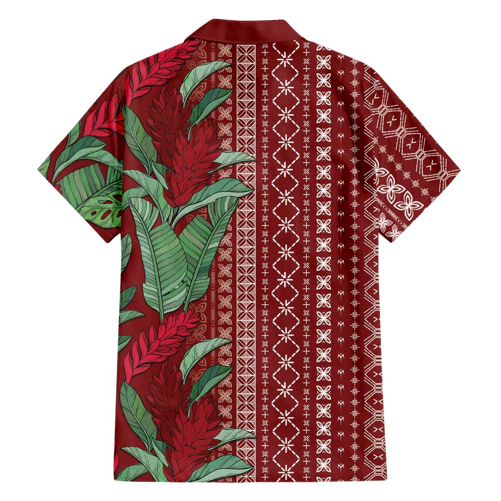 Women's Day Samoa Malu Tattoo Inspired Mix Teuila Family Matching Summer Maxi Dress and Hawaiian Shirt Scarlet LT7 - Polynesian Pride
