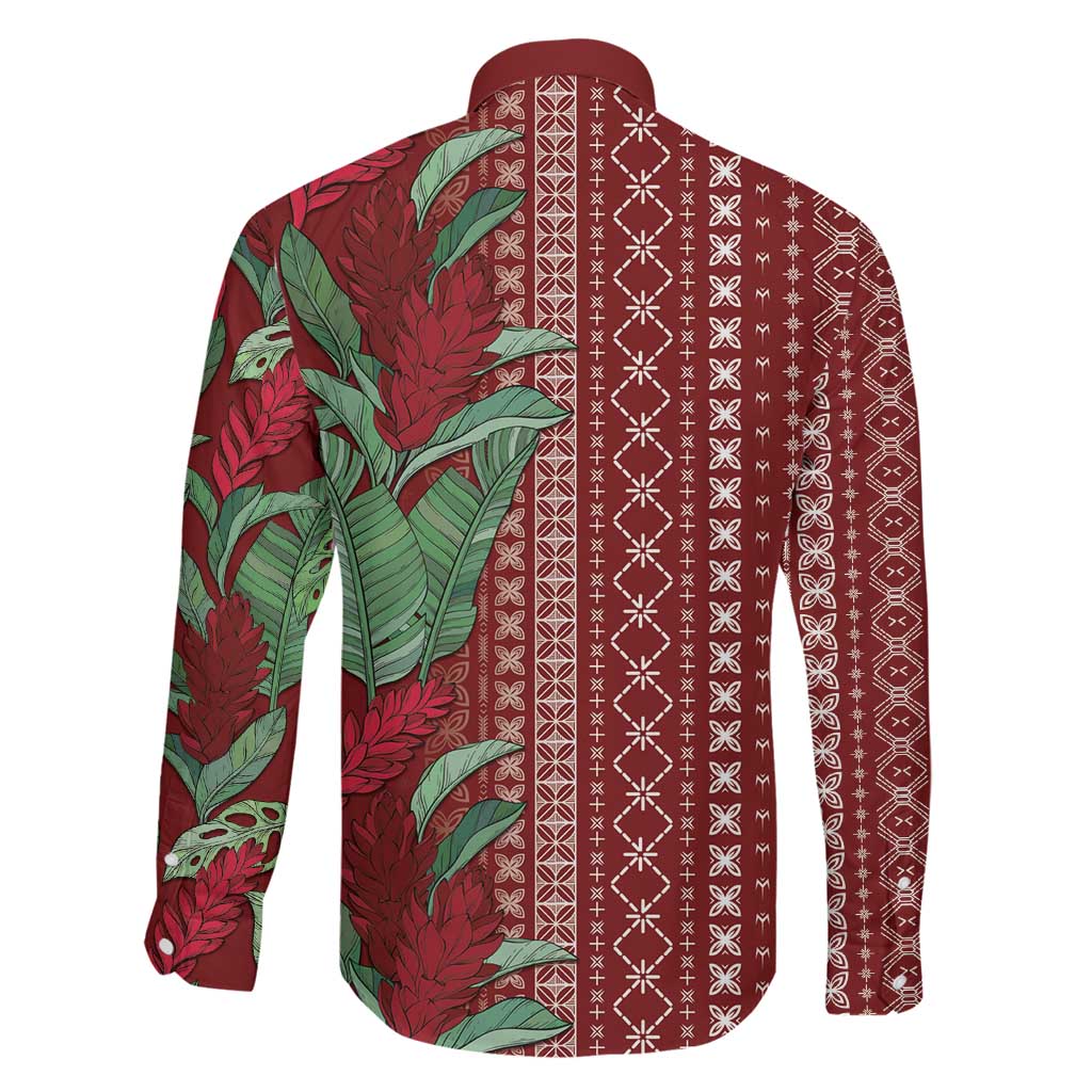 Women's Day Samoa Malu Tattoo Inspired Mix Teuila Family Matching Summer Maxi Dress and Hawaiian Shirt Scarlet LT7 - Polynesian Pride