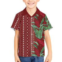 Women's Day Samoa Malu Tattoo Inspired Mix Teuila Hawaiian Shirt Scarlet